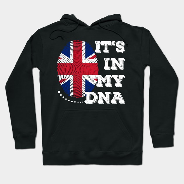 It'S In My DNA United Kingdom ,DNA UK A Genetic Portrait Of United Kingdom Hoodie by ZACSHOPP